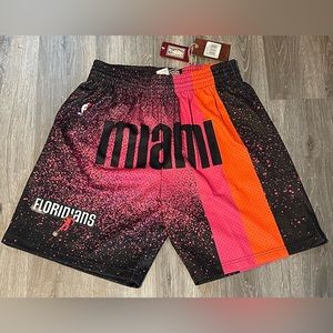 Mitchell & Ness Miami Heat Floridians NBA Swingman Shorts